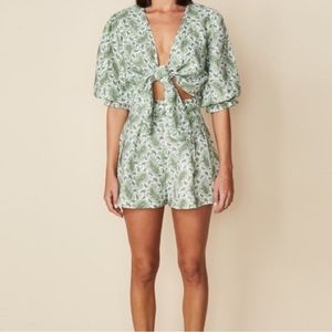 Faithfull the Brand Linen Paisley Shorts